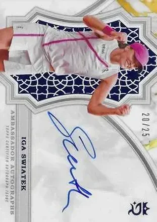2024 Topps Royalty Collection - Ambassador Autographs Blue #AA-IS - Iga Swiatek