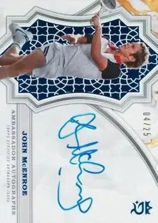 2024 Topps Royalty Collection - Ambassador Autographs Blue #AA-JM - John McEnroe