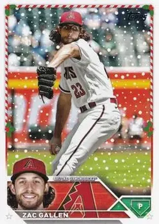 2023 Topps Holiday #H22 - Zac Gallen - Arizona Diamondbacks