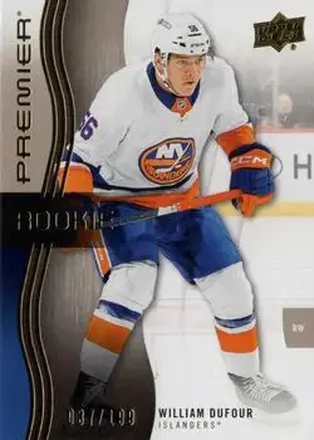 2023-24 Upper Deck Premier - Bronze #105 - William Dufour - New York Islanders