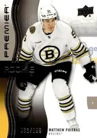 2023-24 Upper Deck Premier - Bronze #107 - Matthew Poitras - Boston Bruins