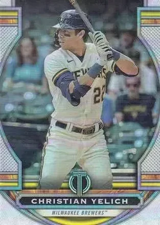 2023 Topps Tribute #21 - Christian Yelich - Milwaukee Brewers