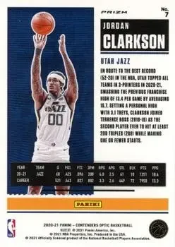 Back of Jordan Clarkson