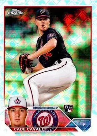 2023 Topps Chrome Logofractor Edition #61 - Cade Cavalli - Washington Nationals