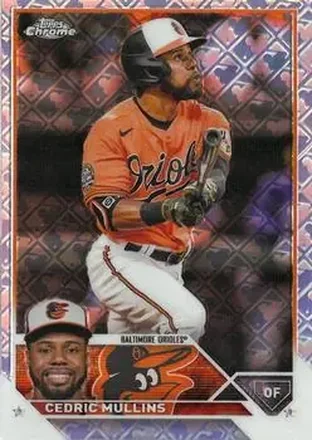 2023 Topps Chrome Logofractor Edition #68 - Cedric Mullins - Baltimore Orioles