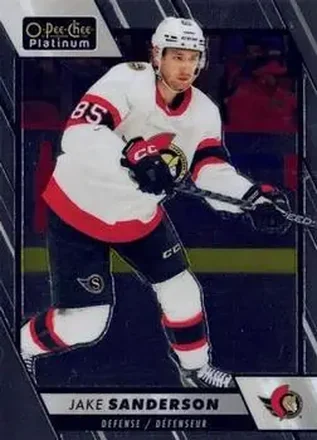 2023-24 O-Pee-Chee Platinum #14 - Jake Sanderson - Ottawa Senators