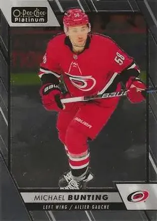 2023-24 O-Pee-Chee Platinum #16 - Michael Bunting - Carolina Hurricanes