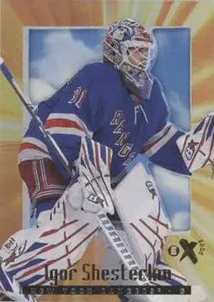 2023-24 SkyBox E-X 2000 #19 - Igor Shesterkin - New York Rangers