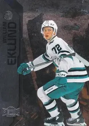 2023-24 SkyBox Metal Universe #018 - William Eklund - San Jose Sharks