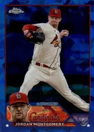 2023 Topps Chrome Sapphire Edition #32 - Jordan Montgomery - St. Louis Cardinals