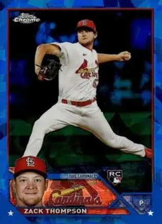 2023 Topps Chrome Sapphire Edition #34 - Zack Thompson - St. Louis Cardinals