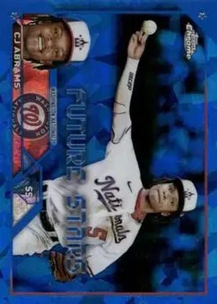 2023 Topps Chrome Sapphire Edition #35 - CJ Abrams - Washington Nationals