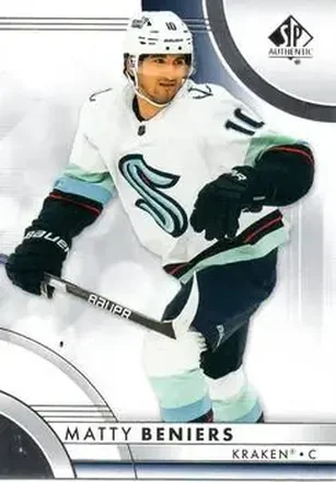 2023-24 SP Authentic #14 - Matty Beniers - Seattle Kraken