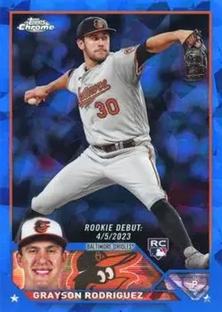 2023 Topps Chrome Update Sapphire Edition #USCS35 - Grayson Rodriguez - Baltimore Orioles