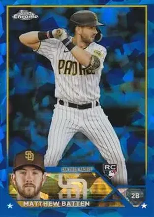 2023 Topps Chrome Update Sapphire Edition #USCS38 - Matthew Batten - San Diego Padres