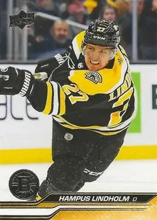 2023-24 Upper Deck #13 - Hampus Lindholm - Boston Bruins