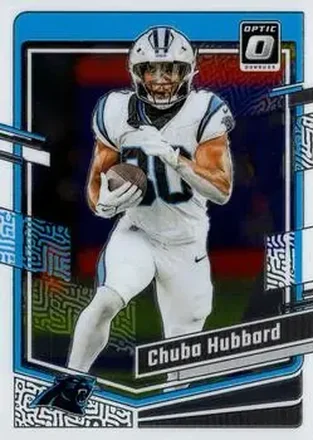 2023 Donruss Optic #27 - Chuba Hubbard - Carolina Panthers