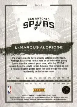 Back of LaMarcus Aldridge