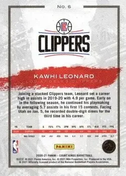 Back of Kawhi Leonard