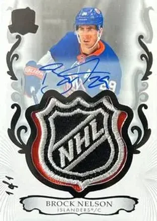 2023-24 Upper Deck The Cup - Black Foil Shield #24 - Brock Nelson - New York Islanders