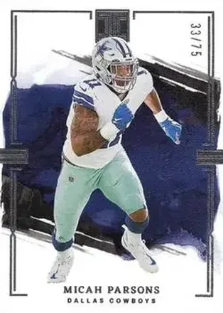 2023 Panini Impeccable #25 - Micah Parsons - Dallas Cowboys