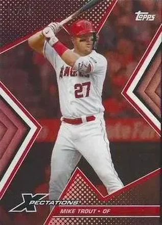2023 Topps Xpectations #38 - Mike Trout - Los Angeles Angels