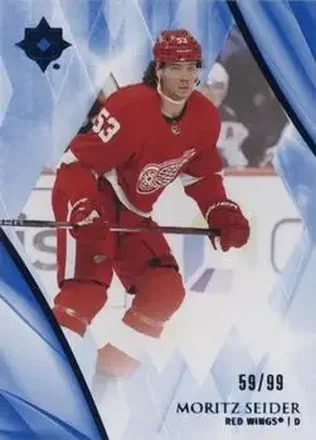 2023-24 Upper Deck Ultimate Collection - Blue #20 - Moritz Seider - Detroit Red Wings