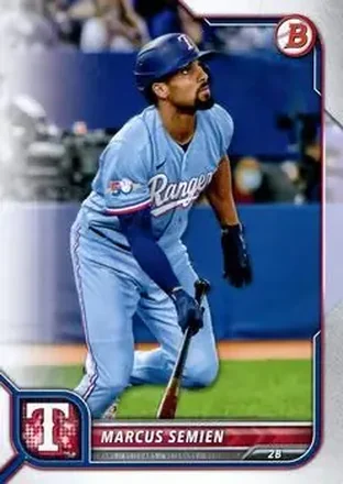 2022 Bowman #6 - Marcus Semien - Texas Rangers