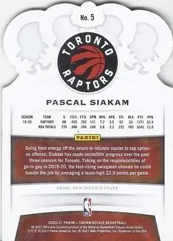 Back of Pascal Siakam