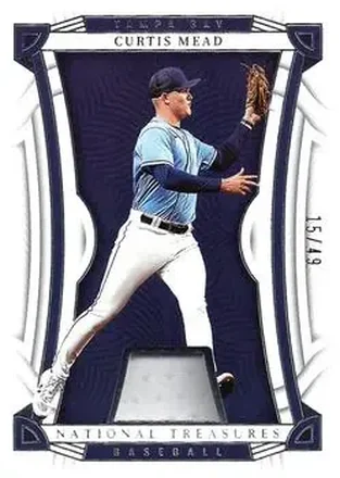 2023 Panini National Treasures #43 - Curtis Mead - Tampa Bay Rays