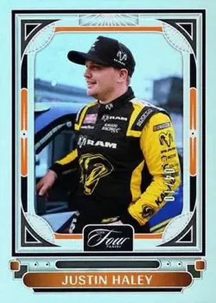 2026 Panini Turn Four - Gold #63 - Justin Haley - Kaulig Racing