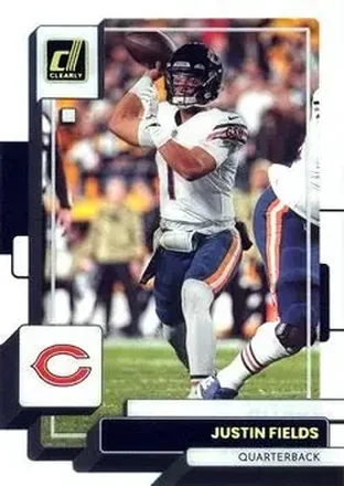 2022 Clearly Donruss #8 - Justin Fields - Chicago Bears
