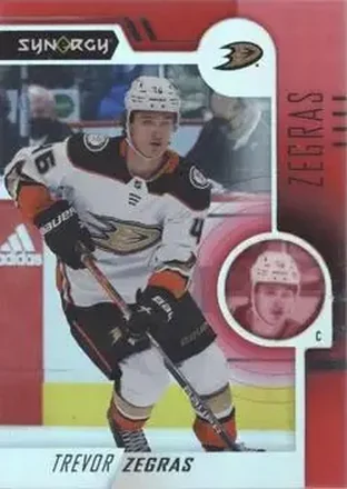 2022-23 Upper Deck Synergy - Red #5 - Trevor Zegras - Anaheim Ducks
