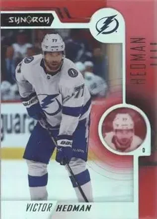 2022-23 Upper Deck Synergy - Red #6 - Victor Hedman - Tampa Bay Lightning