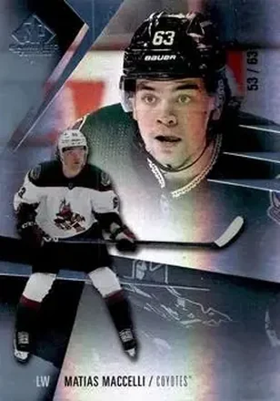 2023-24 SP Game Used #21 - Matias Maccelli - Arizona Coyotes