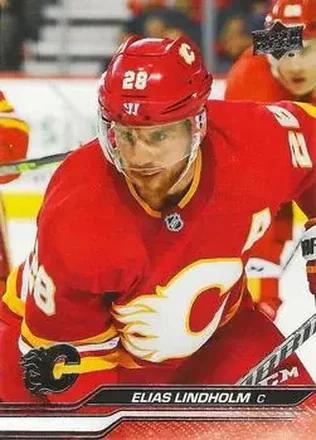 2023-24 Upper Deck #25 - Elias Lindholm - Calgary Flames