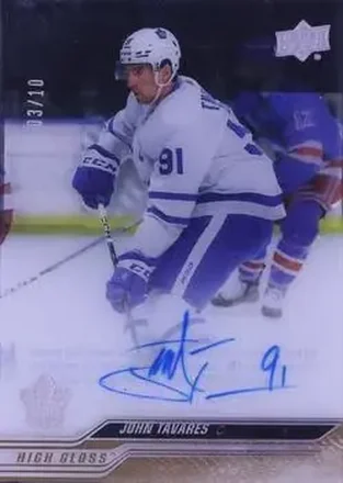 2023-24 Upper Deck Clear Cut - High Gloss #CC-JT - John Tavares - Toronto Maple Leafs