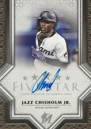 2023 Topps Five Star #FSA-JCH - Jazz Chisholm Jr. - Miami Marlins