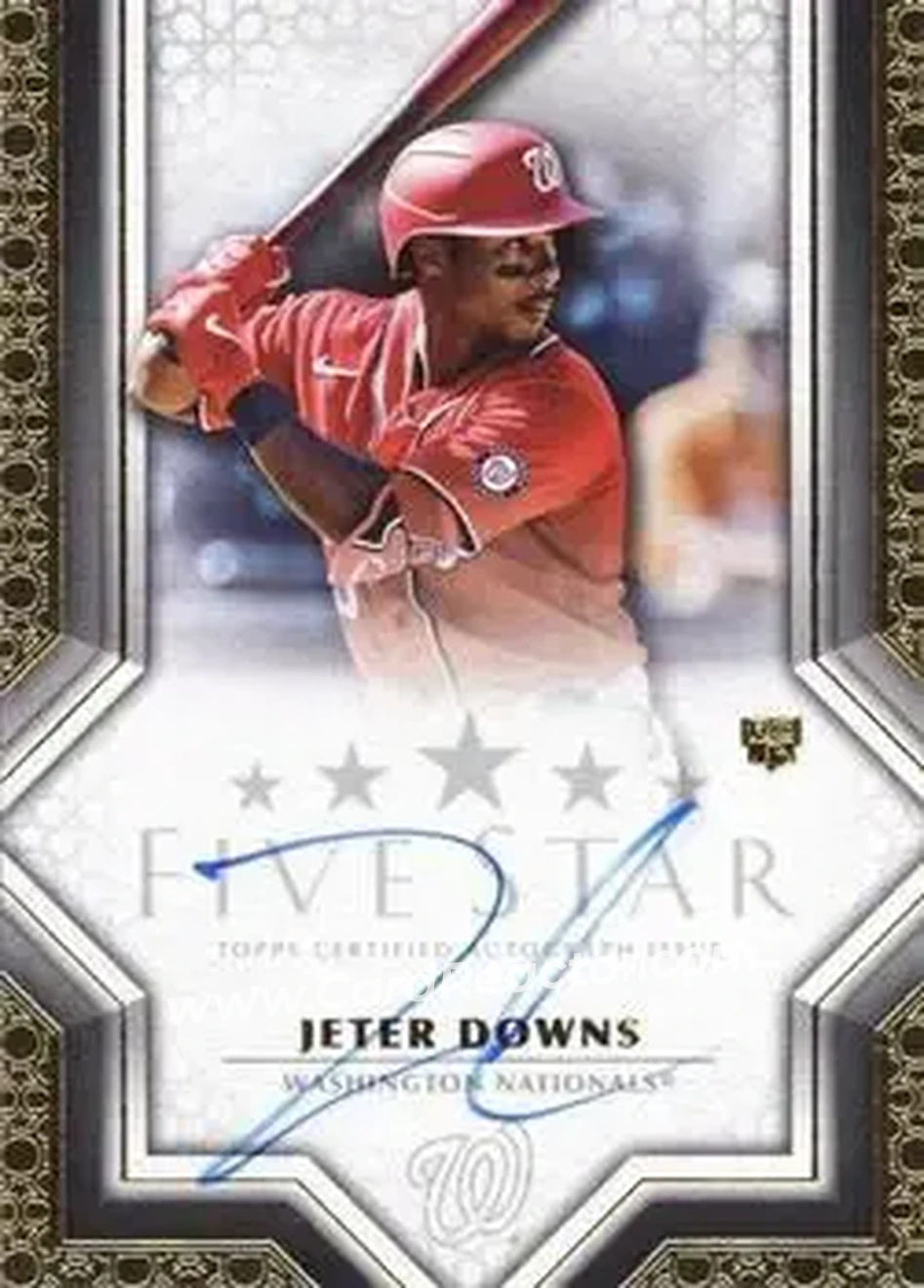 2023 Topps Five Star #FSA-JD - Jeter Downs - Washington Nationals - Front