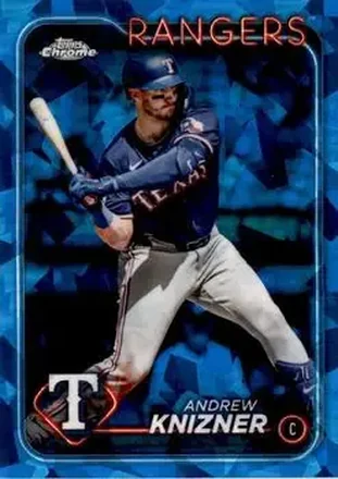 2024 Topps Chrome Update Sapphire Edition #USCS89 - Andrew Knizner - Texas Rangers