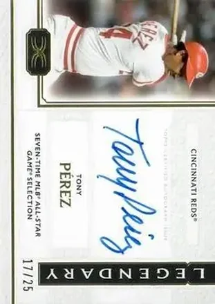 2024 Topps Definitive Collection - Legendary Autograph Collection #LAC-TP - Tony Pérez - Cincinnati Reds
