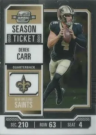 2023 Panini Contenders Optic #40 - Derek Carr - New Orleans Saints