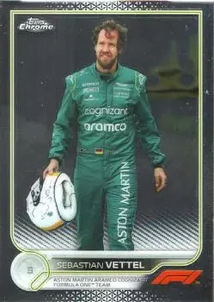 2022 Topps Chrome Formula 1 #10 - Sebastian Vettel - Aston Martin Aramco Cognizant F1 Team