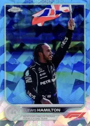 2022 Topps Chrome Sapphire Edition Formula 1 #4b - Lewis Hamilton - Mercedes-AMG Petronas Formula One Team