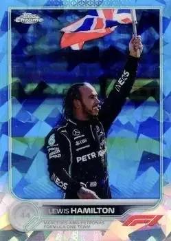 2022 Topps Chrome Sapphire Edition Formula 1 feature card