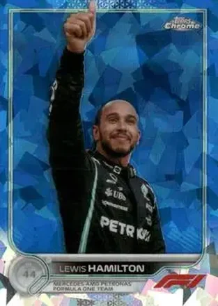 2022 Topps Chrome Sapphire Edition Formula 1 #5b - Lewis Hamilton - Mercedes-AMG Petronas Formula One Team