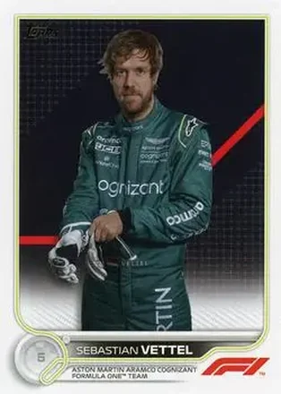 2022 Topps Formula 1 #9 - Sebastian Vettel - Aston Martin Aramco Cognizant F1 Team