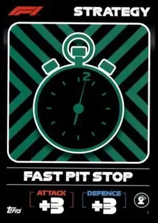 2022 Topps Turbo Attax F1 #1 - Fast Pitstop