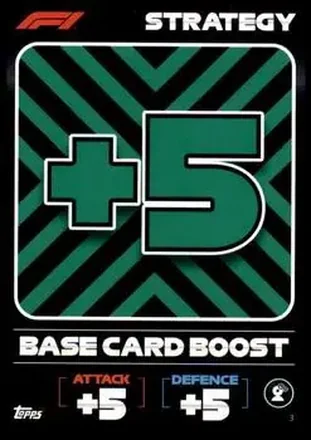 2022 Topps Turbo Attax F1 #3 - Base Card Boost
