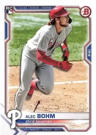 2021 Bowman #2 - Alec Bohm - Philadelphia Phillies